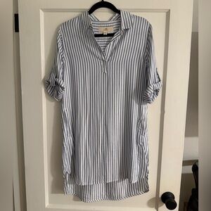 Thread & Supply Blue and White Striped Dress